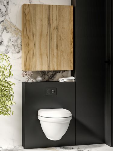 Szafka wisząca EVA 60 nad geberit  dąb craft złoty (W1) na Arena.pl