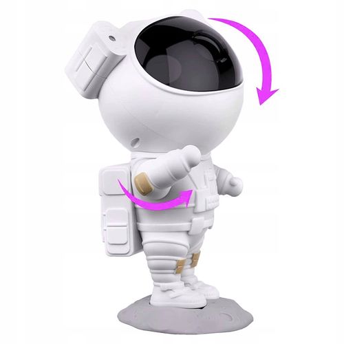 PROJEKTOR GWIAZD NIEBA DLA DZIECI RZUTNIK LED LAMPKA NOCNA ASTRONAUTA PILOT na Arena.pl