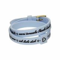 Bransoletka Damska il mezzometro I LOVE YOU GOLD - SILICONE BRACELET