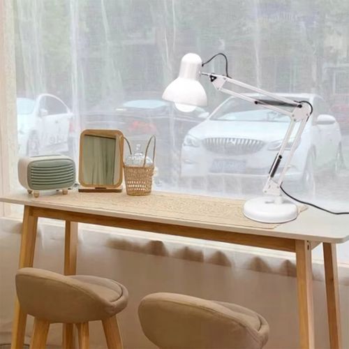 LAMPKA NOCNA KREŚLARSKA NA BIURKO BIURKOWA DO CZYTANIA KABEL 180CM E27 na Arena.pl