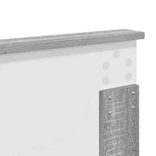 Zagłówek Szary Sonoma 140 cm Materiał drewnopochodny na Arena.pl