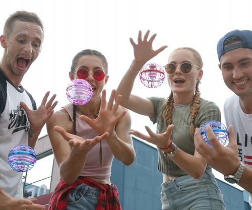 LATAJĄCA KULA DRON PIŁKA ZABAWKA UFO USB LED kolor na Arena.pl