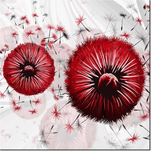 40CM 40CM OBRAZEK CZERWONE DMUCHAWCE 5 DRUK PŁÓTNO OBRAZ na Arena.pl