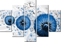 105CM 150CM ZEGAR 5 ELEM NIEBIESKIE DMUCHAWCE 5 DRUK OBRAZ
