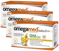 Omegamed Baby+D 0+ 150mg DHA i Witaminy D3 400j.m 60 Porcji