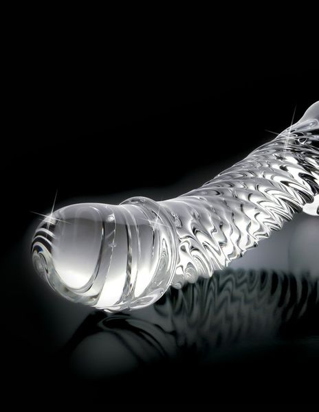 Szklane Dildo Penis Ze Spiralą - Icicles No 61 Pipedream zdjęcie 4