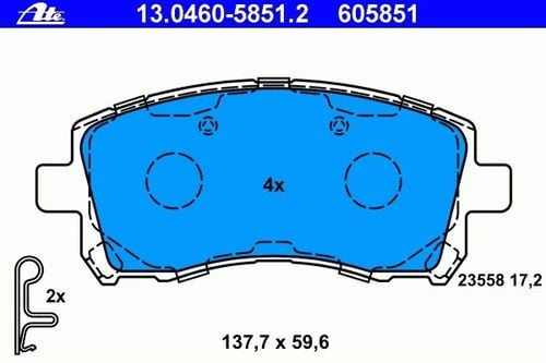 KLOCKI HAM PRZOD SUBARU FORESTER 97-00 ATE na Arena.pl