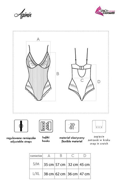 Body Agimin Dahila Collection rozmiar - S/M zdjęcie 4