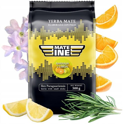 Yerba Mate Mateine Pomarańcza Limon GUARANA 5x500g na Arena.pl
