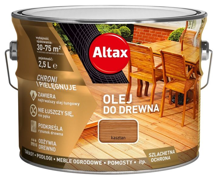 ALTAX OLEJ DO DREWNA KASZTAN 2,5L zdjęcie 10