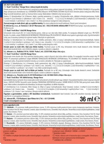 duck fresh discs mango verse - żelowy krążek do toalety 36ml + aplikator na Arena.pl