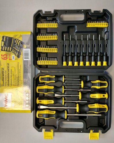 ZESTAW ŚRUBOKRĘTÓW WKRĘTAKÓW BITÓW 65SZT WALIZKA na Arena.pl