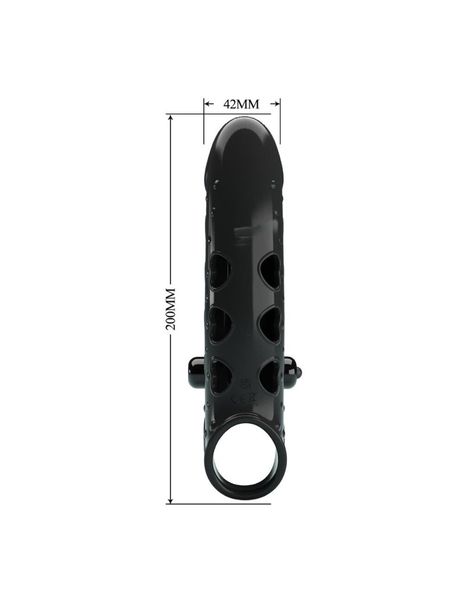 Pretty Love - Romance - Vibrating Penis Sleeve Black zdjęcie 11