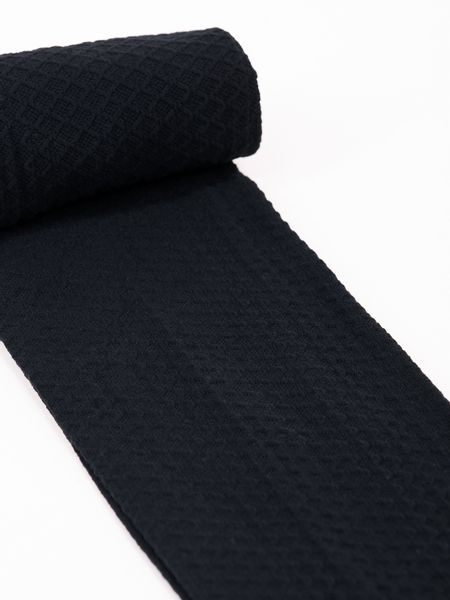 Rajstopy dziecięce mikrofibra czarne ze wzorem waflowym 80 DEN 104-110 zdjęcie 4