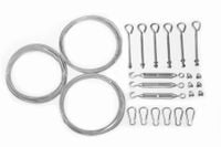 ŻAGIEL ROZSUWANY - ZESTAW MONTAŻOWY do metalu z 3 linkami