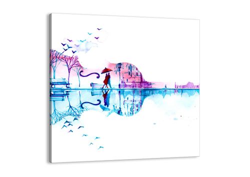Obraz Na Płótnie - Zakochani Gitara - 30X30 Cm - Ac30X30-3077 na Arena.pl