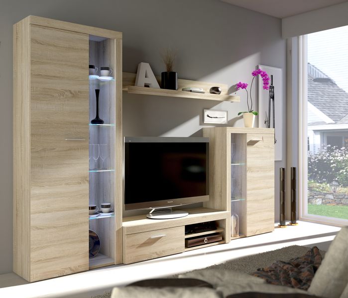 Meblościanka Rumba meble do salonu witryna, rtv zdjęcie 1