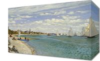 Obraz 30x20cm Regatta at Sainte-Adresse, Monet Vintage