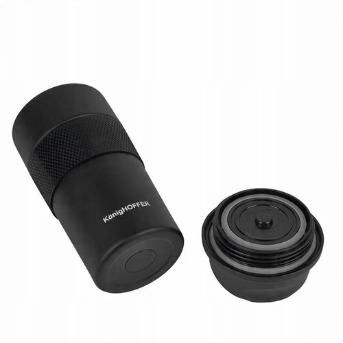 Turystyczny KUBEK TERMICZNY NA KAWĘ termos NA HERBATĘ Elliot 440ml CZARNY na Arena.pl