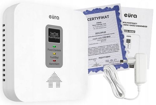 2w1 Czujnik Czadu Tlenku Węgla Gazu Ziemnego 230V na Arena.pl