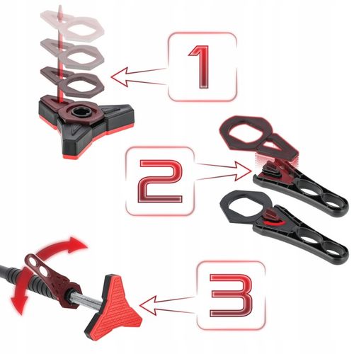 DRĄŻEK ROZPOROWY DO PODCIĄGANIA ĆWICZEŃ REGULOWANY STALOWY 98-130CM PREMIUM na Arena.pl