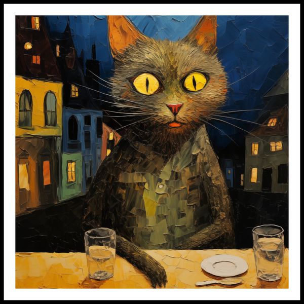 Plakat 70x70cm Nocny Obserwator zdjęcie 3