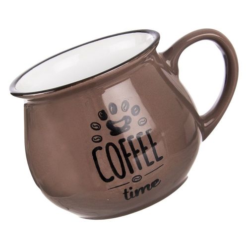 Kubek do kawy ceramiczny brązowy 320 ml na Arena.pl