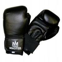 Rękawice Bokserskie do Boksowania Czarne Solidne MASTER 14 Oz