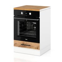 Szafka Kuchenna Stojąca Z Blatem Pod Piekarnik 60cm Spremium Dąb Wotan