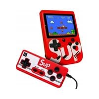 PRZENOŚNA MINI KONSOLA GRA RETRO SUP GAME BOX 400 GIER CZERWONA ZABAWKA