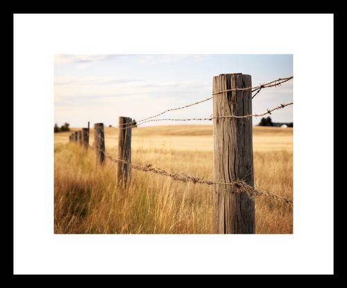 Plakat 20x15cm Płot na Polu na Arena.pl