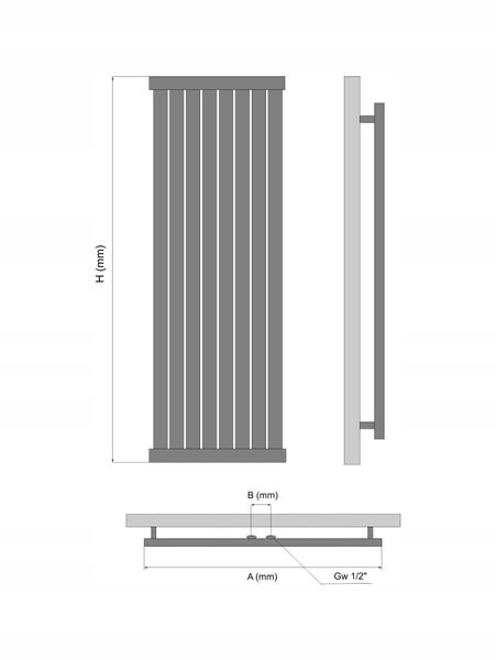 Grzejnik dekoracyjny LOTUS 120x61 BIAŁY POŁYSK zdjęcie 12