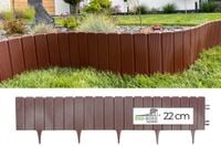 Ekopalisada Palisada ogrodowa 100 cm, wys. 22 cm Brązowa