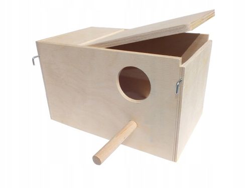 Budka lęgowa dla papug nimf 30x18,5x18,5cm P-12 na Arena.pl