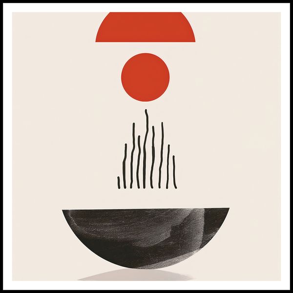 Plakat 90x90cm Półokrągła Forma zdjęcie 3