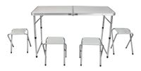 Stolik Turystyczny Piknikowy 120 x 60,5 cm + 4 stołki