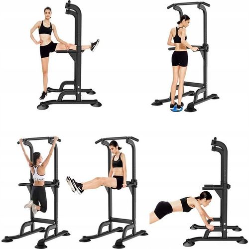 Poręcze do ćwiczeń dipów drążek do podciągania regulowany 187-227 cm na Arena.pl