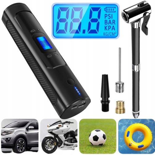 Kompresor Akumulatorowy 150PSI LCD – Pompka na akumulator bezprzewodowa na Arena.pl