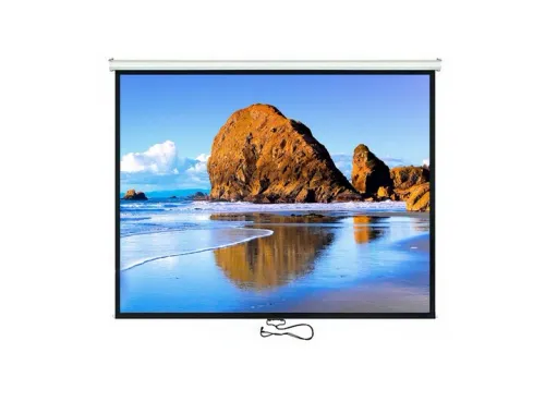 EKRAN PROJEKCYJNY RZUTNIKA 100" 200x150 cm PÓŁAUTOMAT 4:3 MACLEAN na Arena.pl