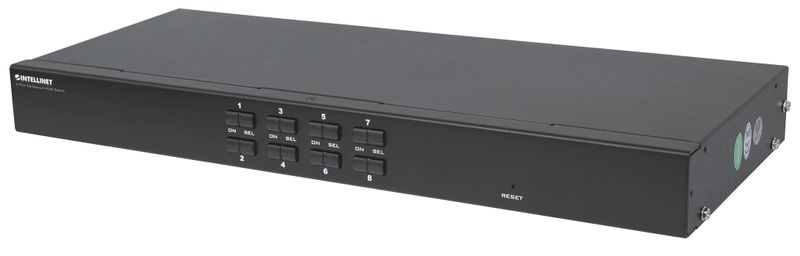 PRZEŁĄCZNIK KVM 8-PORTOWY USB/PS2 Z OSD RACKOWY zdjęcie 1