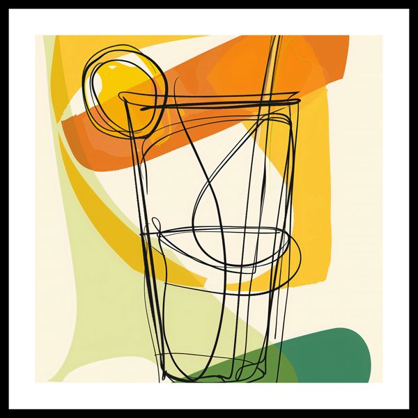 Plakat 40x40cm Koktajl Artystyczny zdjęcie 3