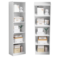 Regał biały stojący na książki wysoki w stylu skandynawskim loft 182cm