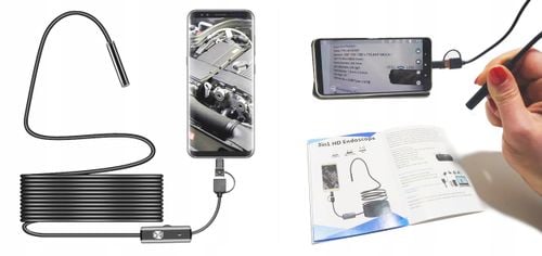 ENDOSKOP Kamera szpiegowska FHD 1080 ANDROID USB-C na Arena.pl