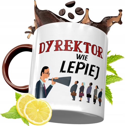 Kubek Bordowy Dla Dyrektora Na Urodziny Prezent Z Nadrukiem Ze Zdjęciem na Arena.pl