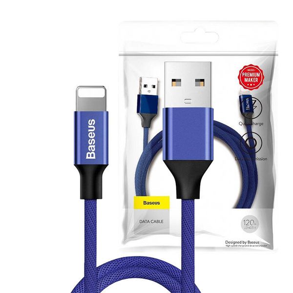 kabel baseus yiven lightning 1.2m 2a (niebieski) zdjęcie 8