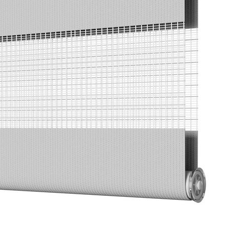 Roleta zebra, jasnoszara, szerokość tkaniny 55,9 cm, poliester na Arena.pl