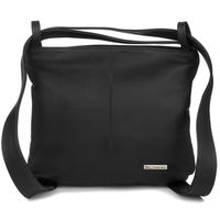 Plecak Torebka Skórzana Damska A4 Worek Czarny Beltimore U37