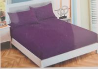 Fioletowe prześcieradło na gumkę