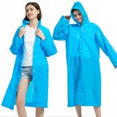 GRUBY PŁASZCZ PRZECIWDESZCZOWY KIESZONKOWY PELERYNA UNISEX SUPER MOCNY