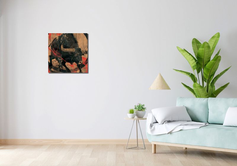 Obraz 50x50cm Bycza Niezłomność zdjęcie 2